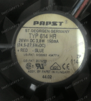 Вентилятор EBMPAPST TYP 614 HR Вентилятор EBMPAPST TYP 614 HR