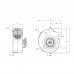 Вентилятор радиальный BPS-B 140-60 Bahcivan Motor Вентилятор радиальный BPS-B 140-60 Bahcivan Motor