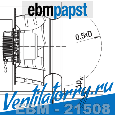 54518-2-4013 - Inlet nozzles, For backward curved (with measuring device), Аксессуары ebmpapst, эбм папст EBM 54518-2-4013 - Inlet nozzles, For backward curved (with measuring device), Аксессуары ebmpapst, эбм папст EBM