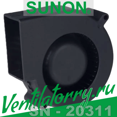 PMB1297PYB2-AY (2).GN - Вентилятор Sunon, DC Brushless Fan & Blower, Blower, 97x94x33 mm PMB1297PYB2-AY (2).GN - Вентилятор Sunon, DC Brushless Fan & Blower, Blower, 97x94x33 mm