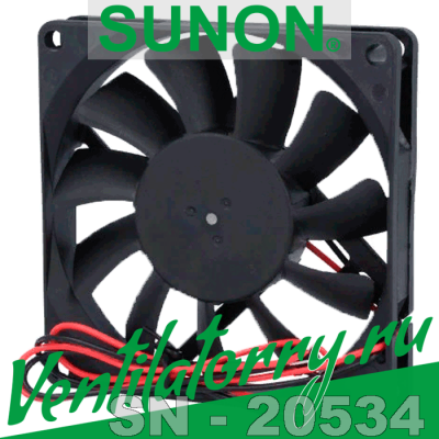 ME80152V3-0000-A99 - Вентилятор Sunon, DC Brushless Fan & Blower, Fan, 80x80x15 mm