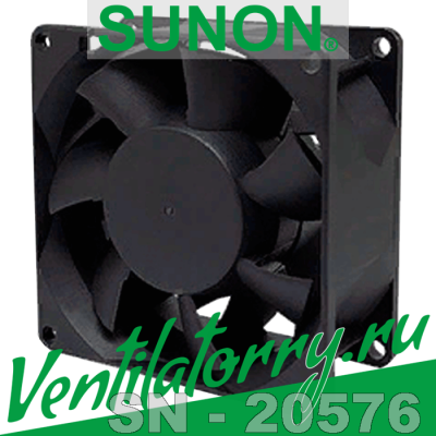 PMD2408PMB1-A (2).GN - Вентилятор Sunon, DC Brushless Fan & Blower, Fan, 80x80x38 mm PMD2408PMB1-A (2).GN - Вентилятор Sunon, DC Brushless Fan & Blower, Fan, 80x80x38 mm
