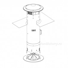 Башня вентиляционная БВ П-4,0-Н-А-370-6/D-220C