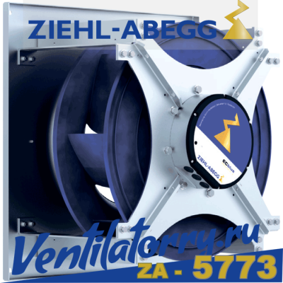 GR45C-ZIK.DG.CR арт.114552/O01- Вентилятор Ziehl-Abegg, Центробежный Centrifugal fans, серия Cpro-ECblue RH45C-ZIK (380-480 V)