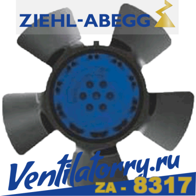 FB020-4EW.W6.A5 арт.140544- Вентилятор Ziehl-Abegg, Осевой Axial fans, серия Little Blue AC-motor Series FB FB020