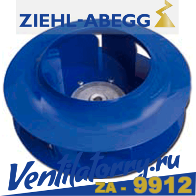 RH28C/NA04 арт.112278VAR- Вентилятор Ziehl-Abegg, Центробежный Centrifugal fans, серия High-performance fans without scroll Working wheel RH28C